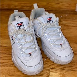 White Fila sneakers